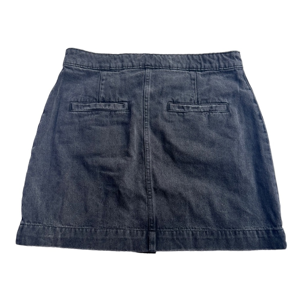 Free People Rocky Mountain Washed Out Black Denim Skirt Size 30 - Picture 2 of 5